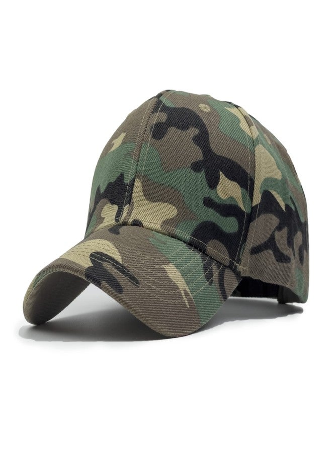 Utmost Structured Baseball Cap with Adjustable Closure - Performance Hat for Outdoor Activities and Custom Embroidery (1pc Camo Woodland) - Image 1